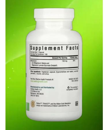 Seeking Health Magnesium 150 mg 90 vegetarian capsules - Buy Online on GoSupps.com