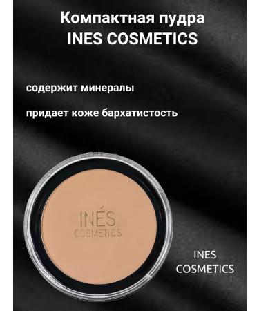 INES COSMETICS Facial powder compact mineral tone 4