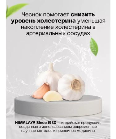 Himalaya Since 1930 Bad for the vessels of the heart and from Lasun cholesterol 60 tab - Buy Online on GoSupps.com