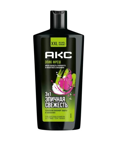 AKC Shower gel 3 in 1 grapefruit and cardamom husband 610 ml