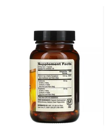 Dr Mercola Vitamin E 90 capsules - Buy Online on GoSupps.com