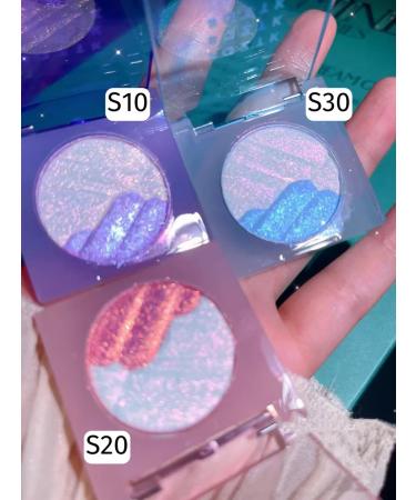 LUCKYBOOM Highlighter dry for contouring the face of the eye of the eye palette shine - Buy Online on GoSupps.com