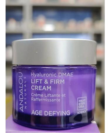Andalou Naturals Lifting Cream Hyaluronic + DMAE 50 grams - Buy Online on GoSupps.com