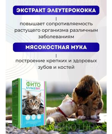 Phytocalcevit Vitamins for cats of kittens additive with taurin - Buy Online on GoSupps.com