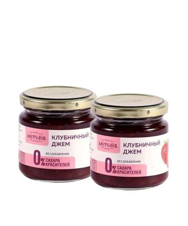 Printed Jam Strawberry on juice without sugar low -calorie 200g2pcs - Buy Online on GoSupps.com