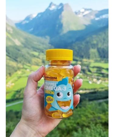 Biopharma Omega 3 for children 120 chewing capsules - Buy Online on GoSupps.com