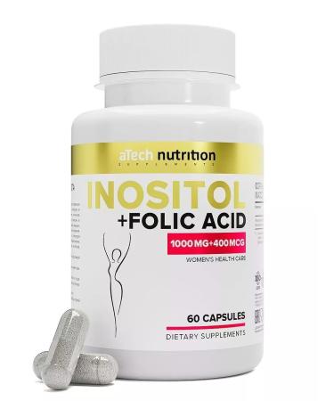 aTech nutrition Inositol + folic acid set 60 + 60 capsules - Buy Online on GoSupps.com
