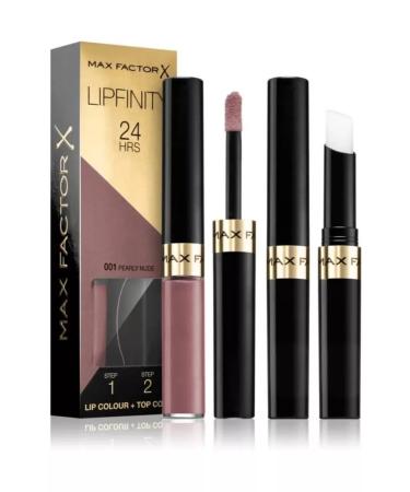 MAX FACTOR Persistent lipstick and moisturizing shine Lipfinity Lip Color 001 - Buy Online on GoSupps.com