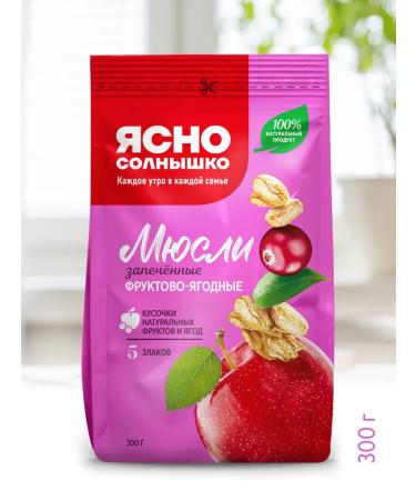 Clear Sunny muesli baked fruit-berry 300 grams