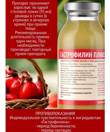 Spring of Health Gastrophilin plus 2 pieces for the stomach of rosehip syrup - Buy Online on GoSupps.com