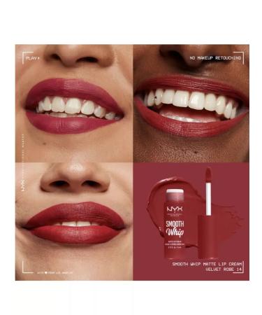 NYX Professional Makeup NYX lipstick mattat Smooth Whip Matte Lip Cream 14 - Buy Online on GoSupps.com
