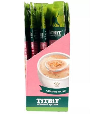 Titbit Cream-soup for cats with pieces of veal 10g x 16 pcs - Buy Online on GoSupps.com