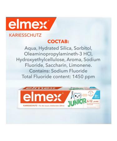 Elmex Toothpaste for children 6-12 years old 75ml 3pcs - Buy Online on GoSupps.com