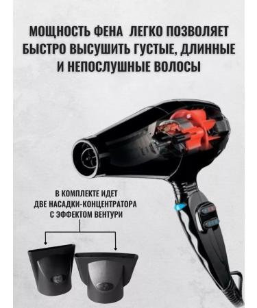 BaByliss PRO Professional hair hair dryer with bableliss bab6610 nozzles - Buy Online on GoSupps.com