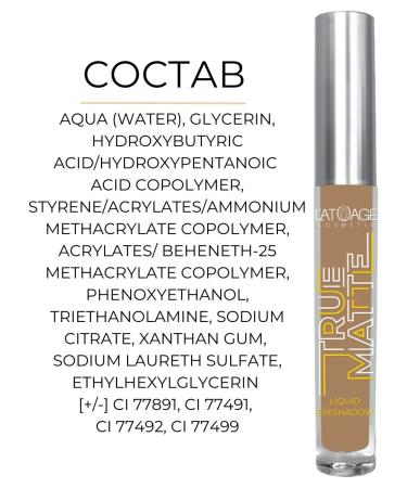 L'atuage Cosmetic Liquid shadows for eyelids True Matte tone 802 - Buy Online on GoSupps.com