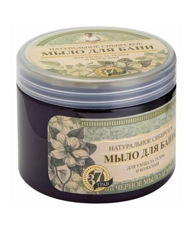 Grandma Agafia's Recipes Soap for a bathhouse black for hair and body thick 500 ml