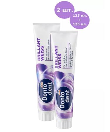 Balea Dontododent toothpaste whitening 2 pieces of 125ml - Buy Online on GoSupps.com