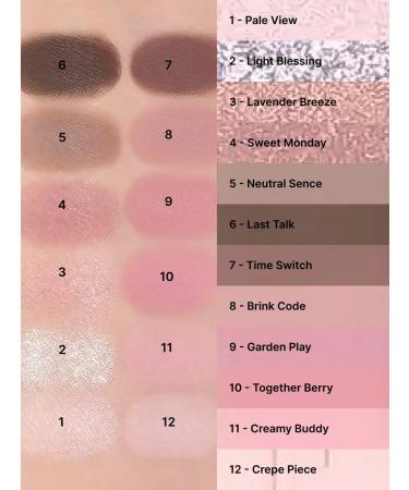 Clio Palette shadows for eyelids 12 colors No. 04 Pink Pairing - Buy Online on GoSupps.com