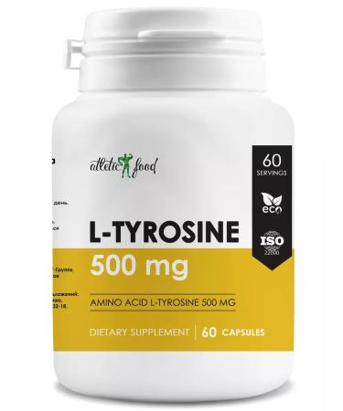 ATHLETIC FOOD L-Tyrosine + L-Tryptophan-60 60 capsules - Buy Online on GoSupps.com