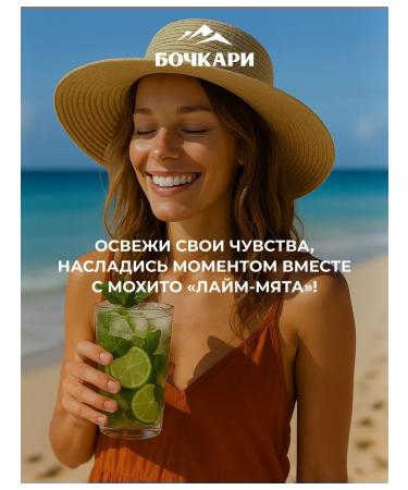 Bochkari Drink Shipped Mohito Lime-Great 1.3l. 6pcs - Buy Online on GoSupps.com