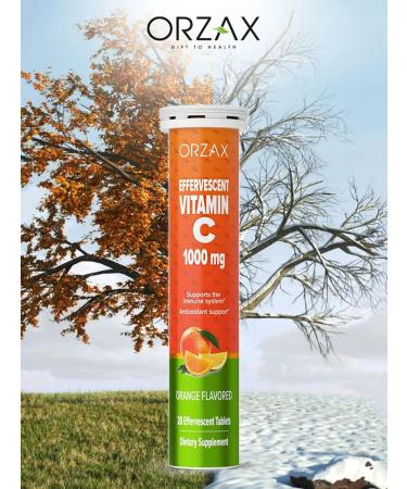 Orzax Vitamin C 1000 hissing for immunity and energy T rkiye - Buy Online on GoSupps.com