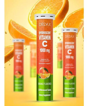 Orzax Vitamin C 1000 hissing for immunity and energy T rkiye - Buy Online on GoSupps.com