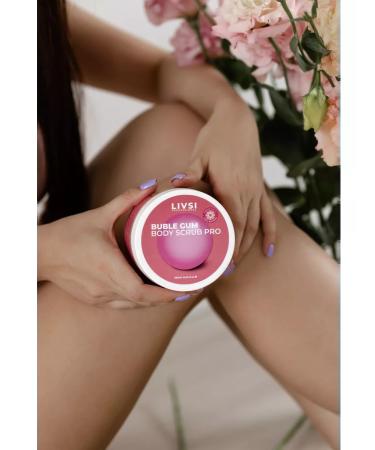 LIVSI Scrub for manicure pedicure of the body of the legs Babble gum - Buy Online on GoSupps.com