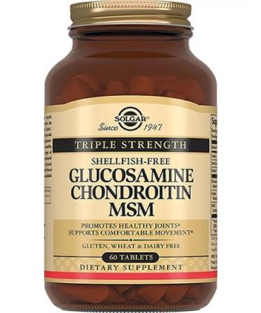 SOLGAR Glucosamine and chondroitin and MSM 60 pcs
