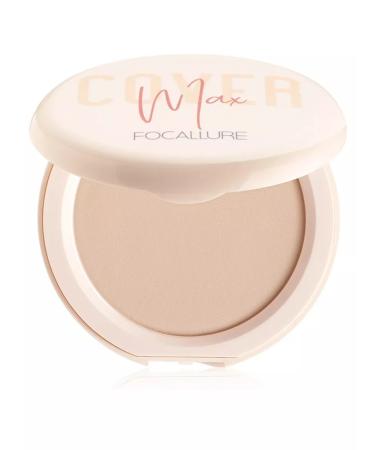 Focallure Facial Powder Covermax Two Way Cake Pressed Powder TOME 01 - Buy Online on GoSupps.com