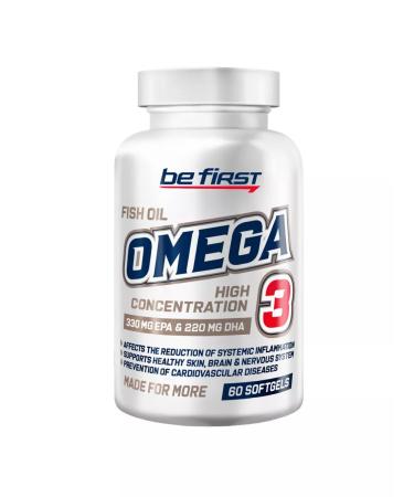 Be First Fish oil omega3 Omega-3 60% High Concentration 60 K - Buy Online on GoSupps.com