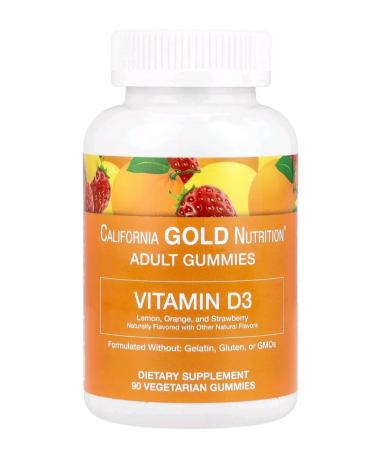 California Gold Nutrition Chewing vitamin D3 2000 me 90 pcs