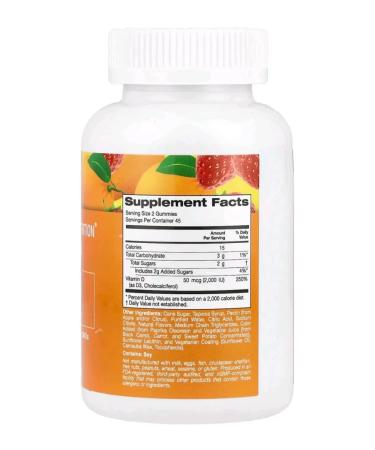 California Gold Nutrition Chewing vitamin D3 2000 me 90 pcs - Buy Online on GoSupps.com