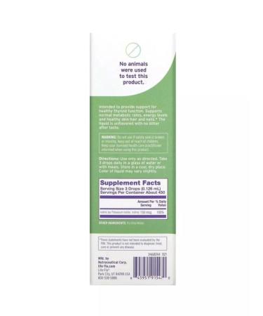 Life-flo Liquid iDine liquid iodine plus 59ml - Buy Online on GoSupps.com