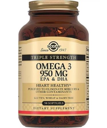 SOLGAR Triple Omega-3 EPA and DHA 50 pcs