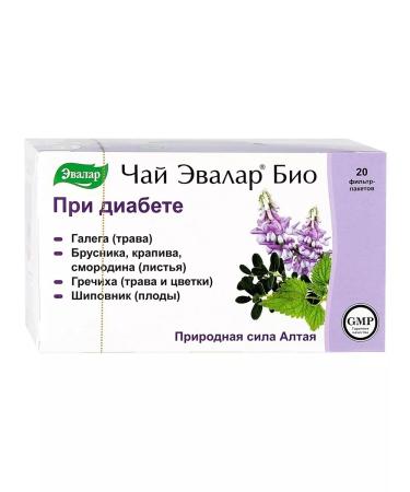Evalar Bio tea with diabetes f p n 20 3 - Buy Online on GoSupps.com