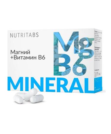 Nutritabs Magnesium B6 Vitamins for the nervous system MG + B6 - Buy Online on GoSupps.com