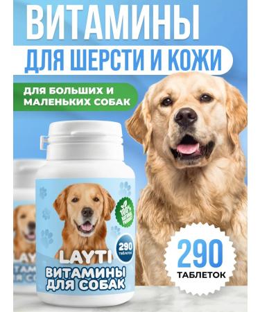 LAYTI Vitamins for dogs for skin and wool