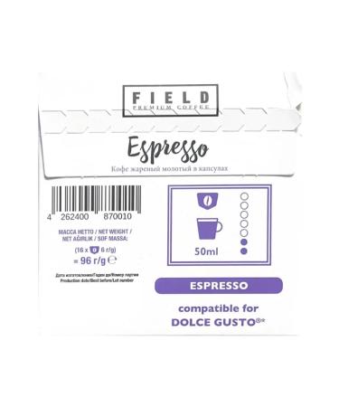 Field Dolce gusto espresso capsule coffee set 32pcs - Buy Online on GoSupps.com