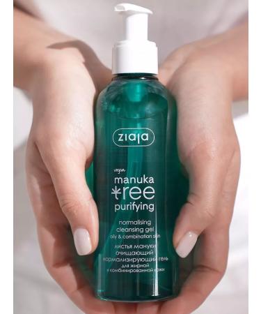 Ziaja Cleansing normalizing gel for the face "Manuka leaves" 200ml - Buy Online on GoSupps.com