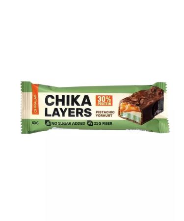 BombBar Bumbar Chika Layers without sugar Pistachio Yogurt 20x60 g - Buy Online on GoSupps.com
