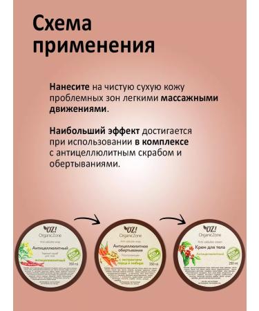 OZ OrganicZone Body cream "Anti -cellulite" - Buy Online on GoSupps.com