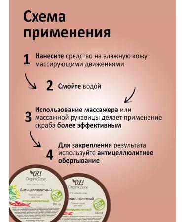 OZ OrganicZone Hot body scrub "anti -cellulite" - Buy Online on GoSupps.com