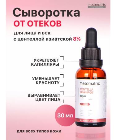 Mesomatrix Professional Facial serum with centella from edema and rosacea