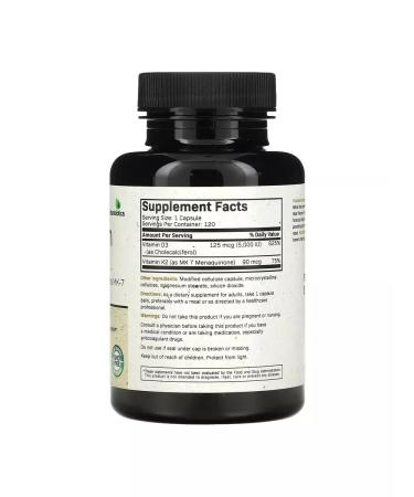 FutureBiotics Vitamin K2 + D3 120 capsules - Buy Online on GoSupps.com