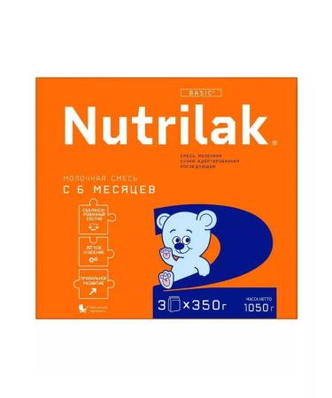 Milk Nutrilak 2 from 6 months - 1050 g (3*350 g)