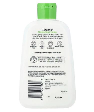 Cetaphil Moisturizing lotion avocado oil 237 ml - Buy Online on GoSupps.com