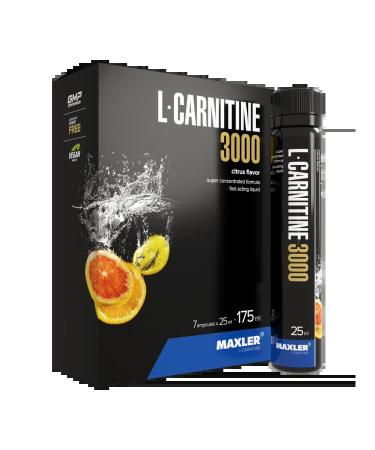 Fat -burner Maxler L Carnitine 3000 mg liquid 7 x 25 ml - Buy Online on GoSupps.com