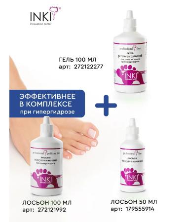 INKI Drying lotion to eliminate the smell of legs hyperhidrosis - Buy Online on GoSupps.com