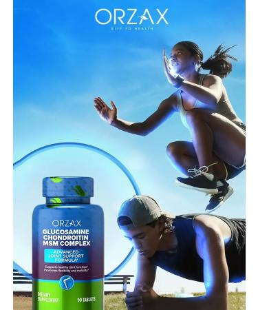 ORZAX Glucosamine chondroitin vitamins for the joints of the peptides - Buy Online on GoSupps.com