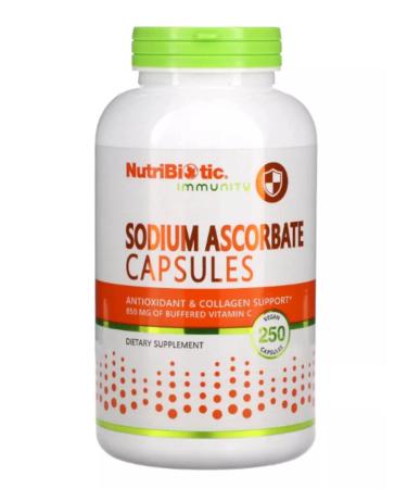 NutriBiotic Sodium ascorbate vitamin C Sodium ascorbat 250 capsules